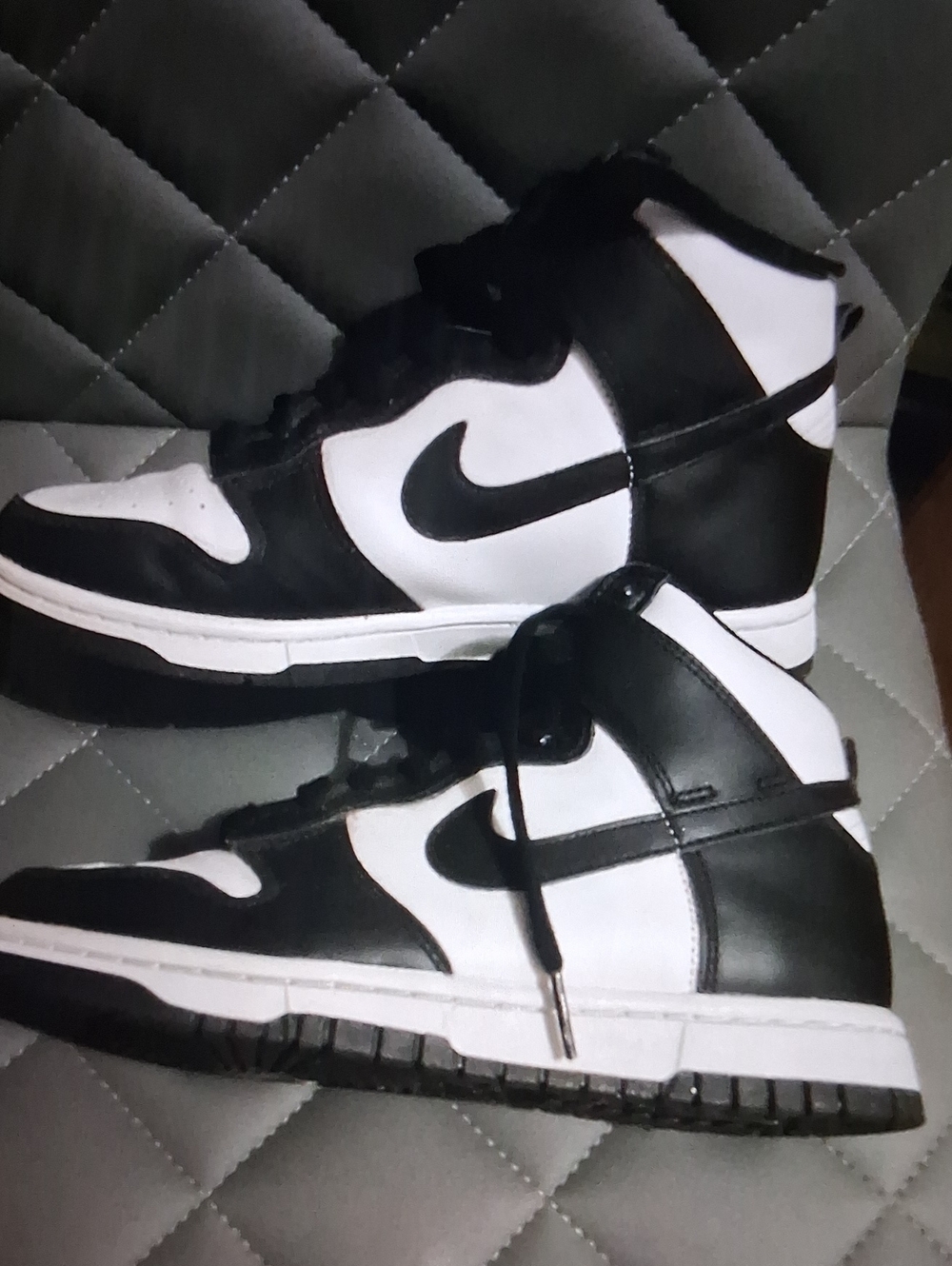 Nike Black and White High-Top Sneakers